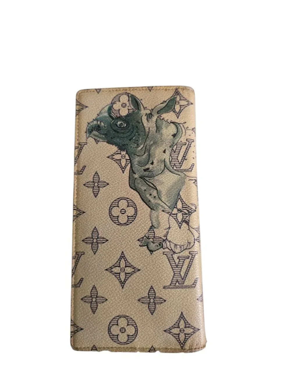 Louis Vuitton Brazza Wallet Chapman Brothers Savane Giraffe M66025 Authentic